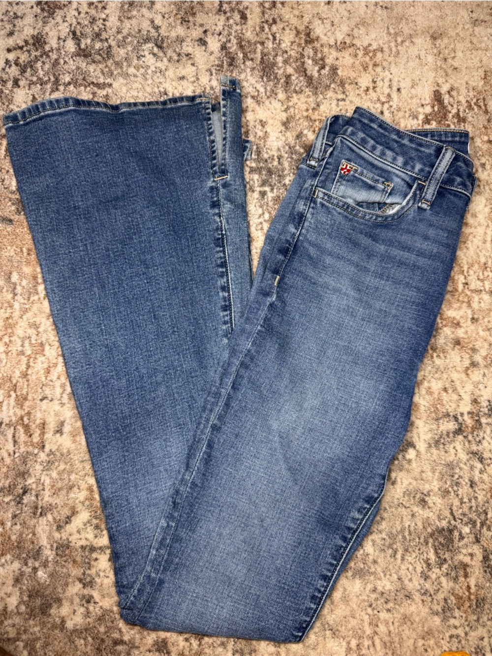 Hudson High Rise Jeans Women's Medium Blue Flare Jeans